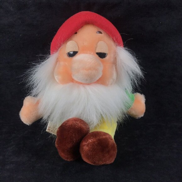 RARE Vintage Sun and Star Korea Snow White SEVEN Dwarfs Plush 9 Inch Disney - Picture 3 of 10